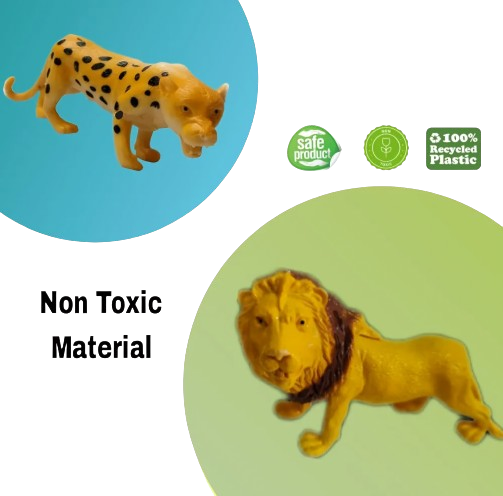 Animal World Rubber Animals Toys for Childrens from 3 years above age kids