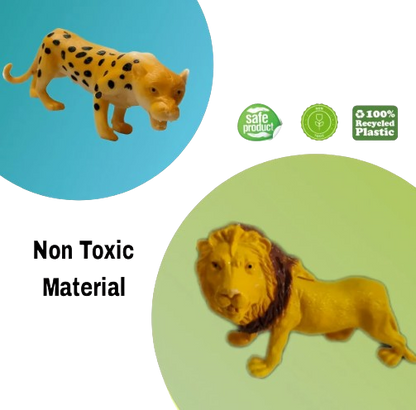Animal World Rubber Animals Toys for Childrens from 3 years above age kids