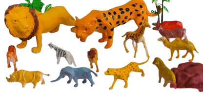 Animal World Rubber Animals Toys for Childrens from 3 years above age kids