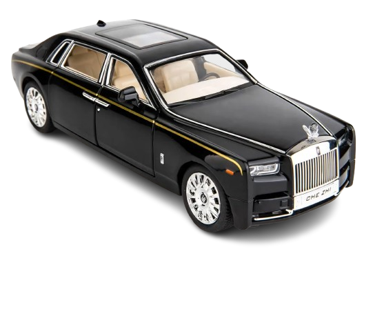 Rolls Royce Phantom Big Size Diecast Scale Model Alloy Metal Pull Back Toy car for Kids with Openable Doors & Light, Music Toy Vehicle for Kids