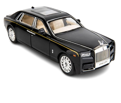 Rolls Royce Phantom Big Size Diecast Scale Model Alloy Metal Pull Back Toy car for Kids with Openable Doors & Light, Music Toy Vehicle for Kids