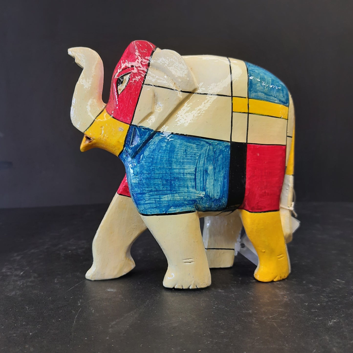 Wooden Elephant Mosaic Work