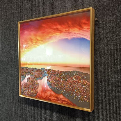 Crystal wall frames