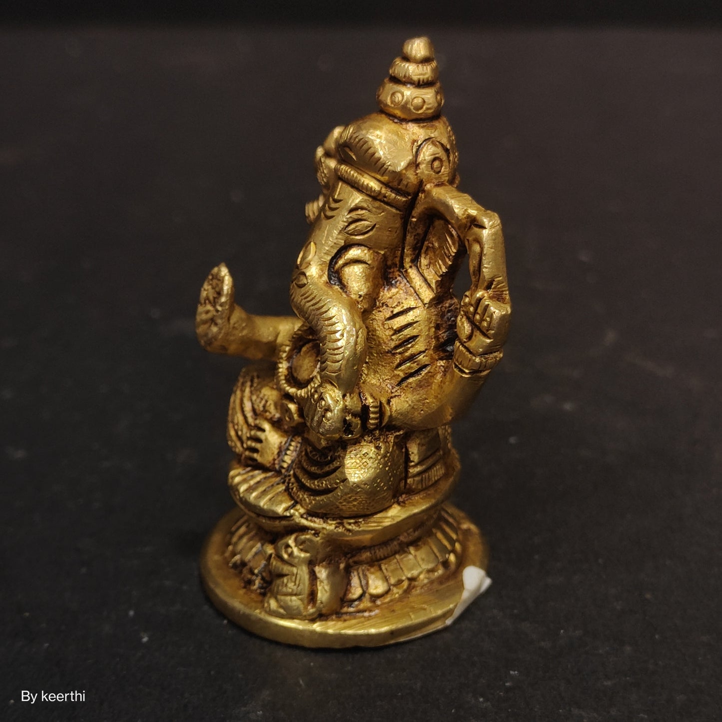 Brass Lord Ganesha Statue for Pooja Home Decor Car Dashboard God Ganesh Ganpati Decorative Showpices