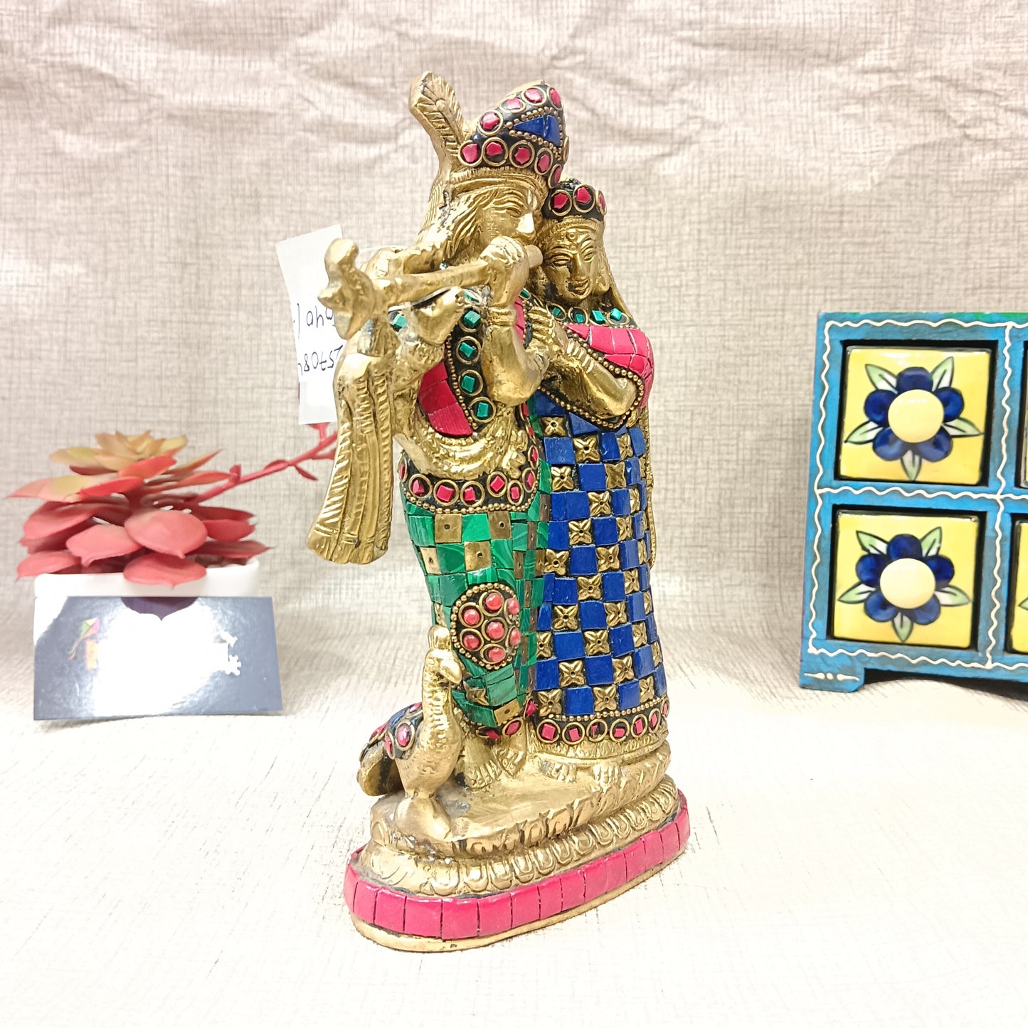 Brass Radha Krishna