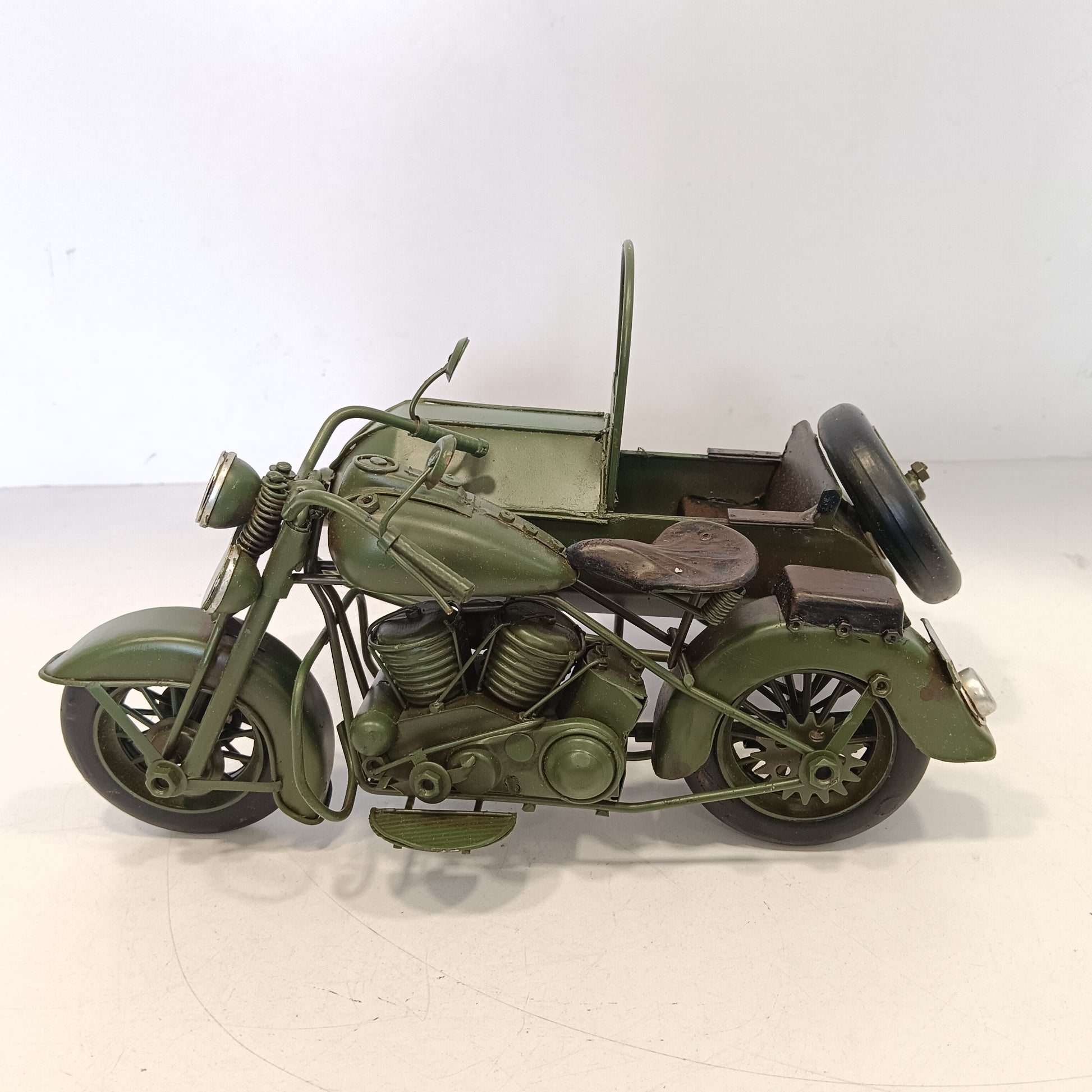 sitter bike vintage crafts model metal showpiece - Main Image