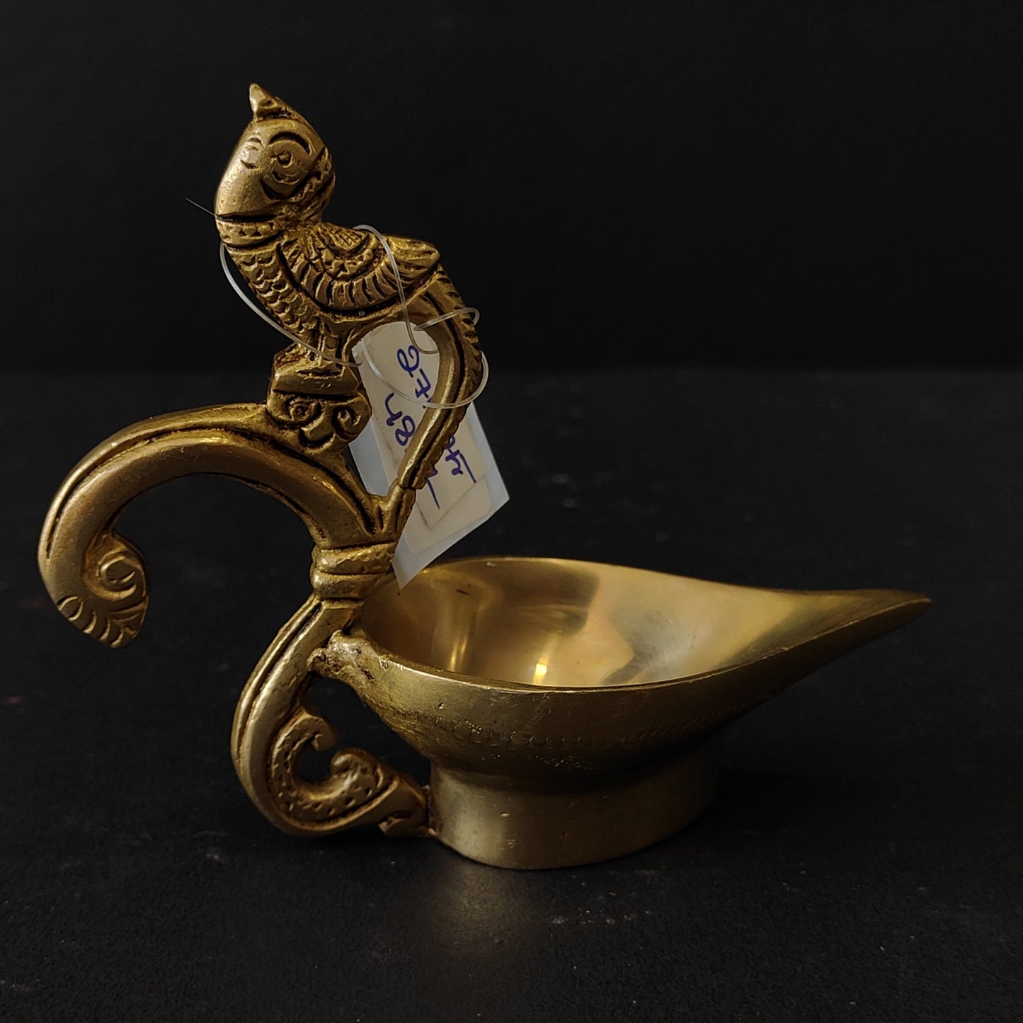 Metaldecor Brass Traditional Handmade Diya With Handle