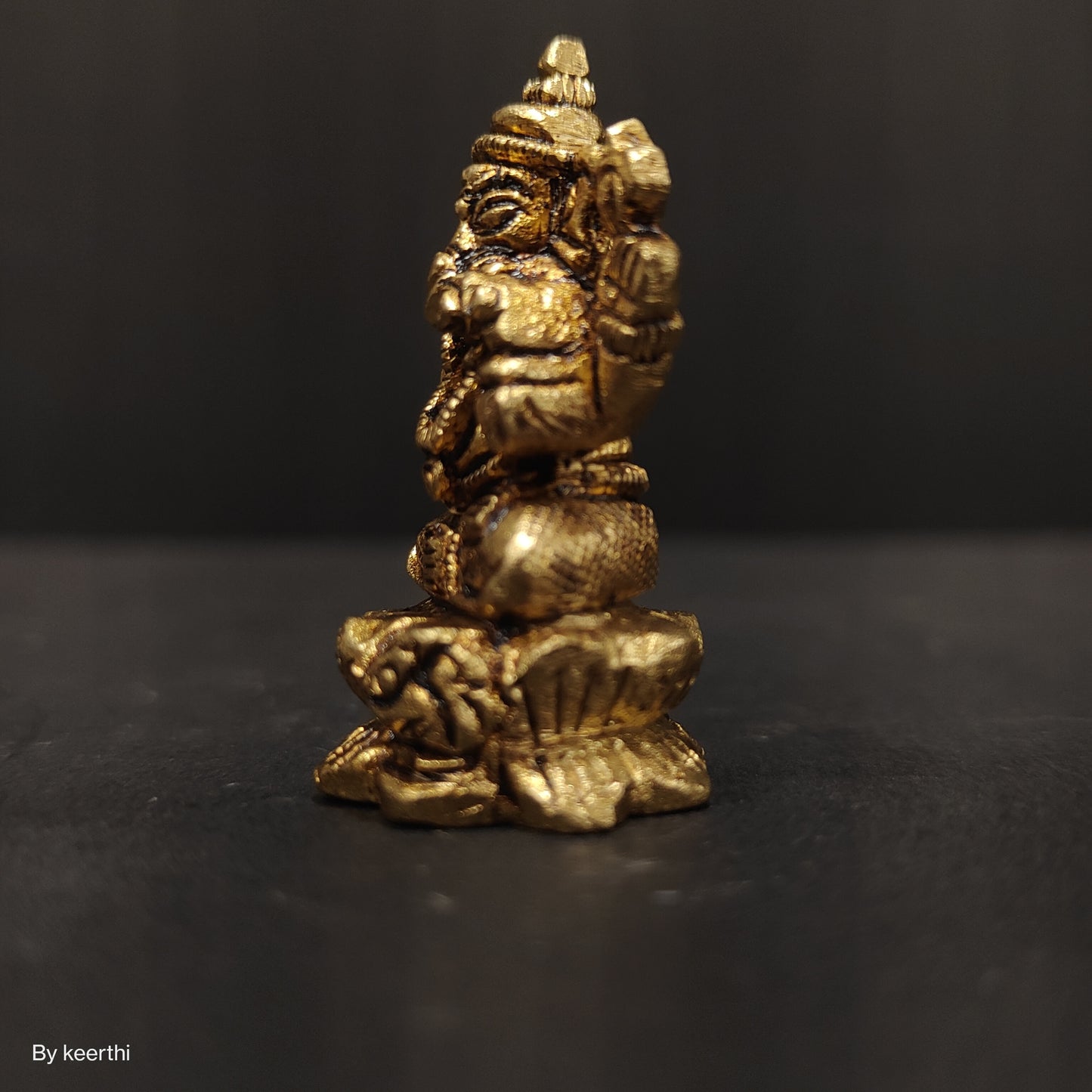 Brass Lord Ganesha Statue for Pooja Home Decor Car Dashboard God Ganesh Ganpati Decorative Showpices