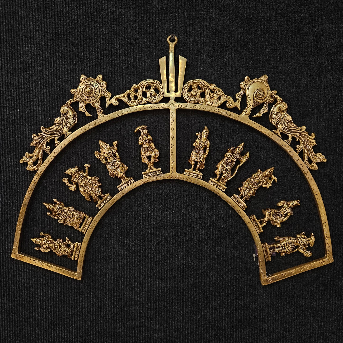 Brass Dasavatarm Set for Pooja Mandir Home and Temple