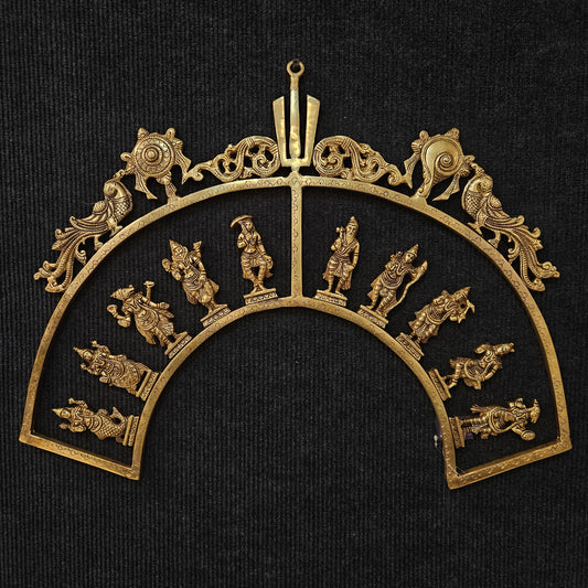 Brass Dasavatarm Set for Pooja Mandir Home and Temple