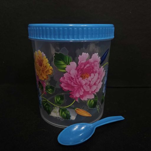 Storage Containers Kitchen Jar with Spoon Masala Box Kitchen Container for Rice Cereals Snacks Dry Fruits storage purpose