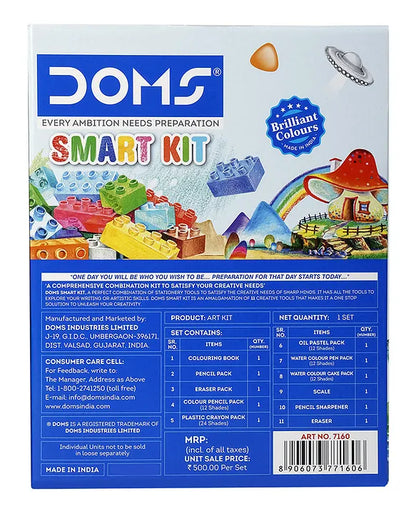 Doms Smart Kit, a stationery set for kids.