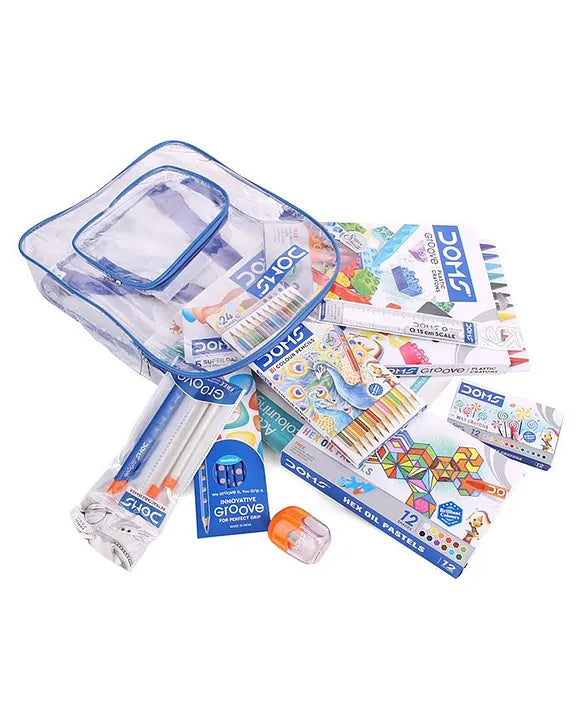 Doms Smart Kit, a stationery set for kids.