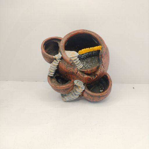 Succulent Herb Flower Basket Plant Pot Resin Succulent Plant Pot Vintage Multi Pot Planter Bonsai Container Resin Garden Pot Fairy House Home Decor