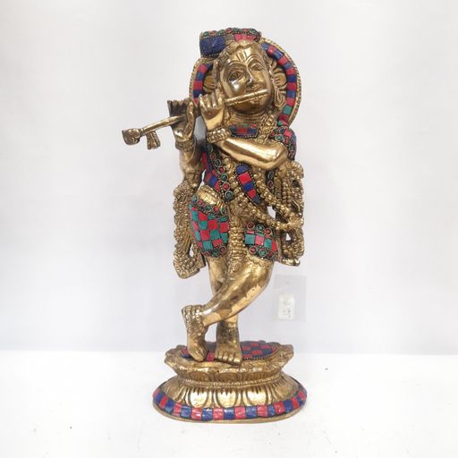 Brass Krishna idol