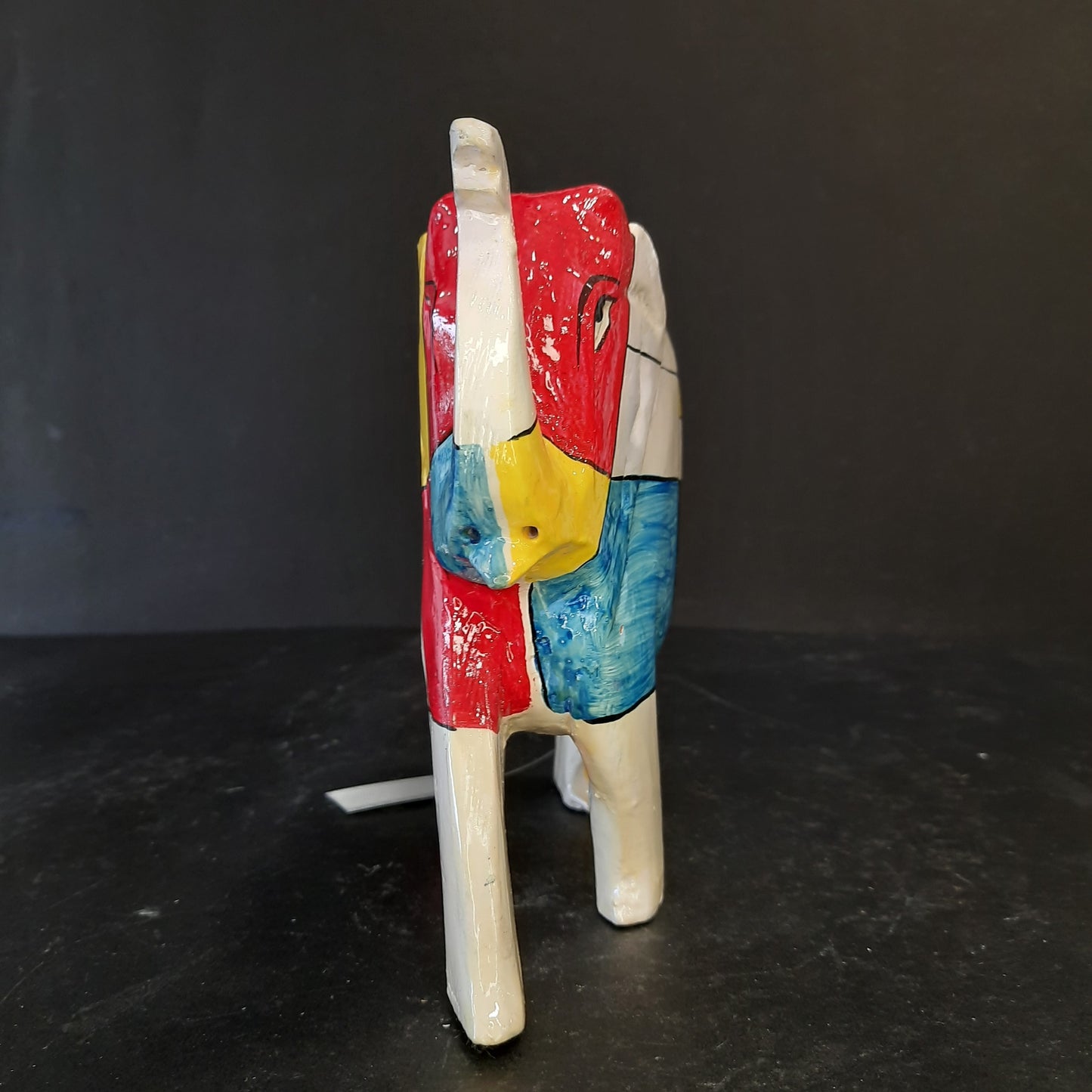 Wooden Elephant Mosaic Work