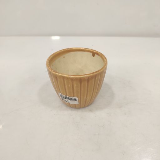 Light Yellow Ceramic Pot for Indoor Plants Matte Finish Planter | Perfect for Home Decor, Garden, Balcony, Living Room Decoration & Gifting | Modern Indoor Plant Planter Ceramic pot