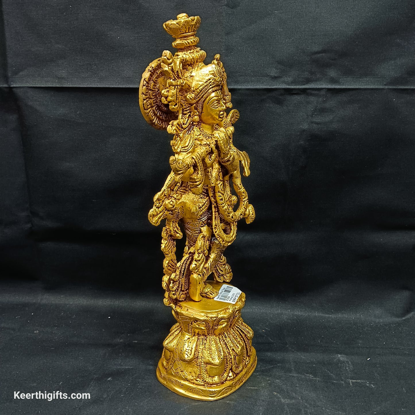Krishna brass antique idol