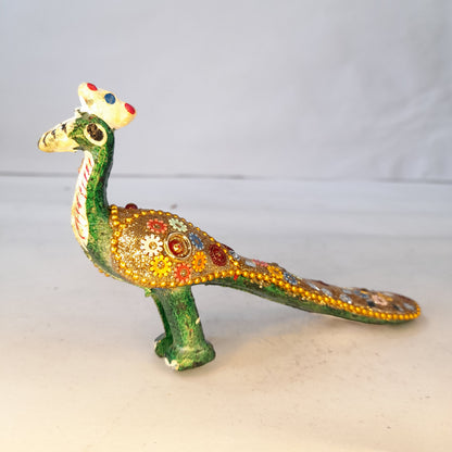 Resin Peacock With Multi Color Beads