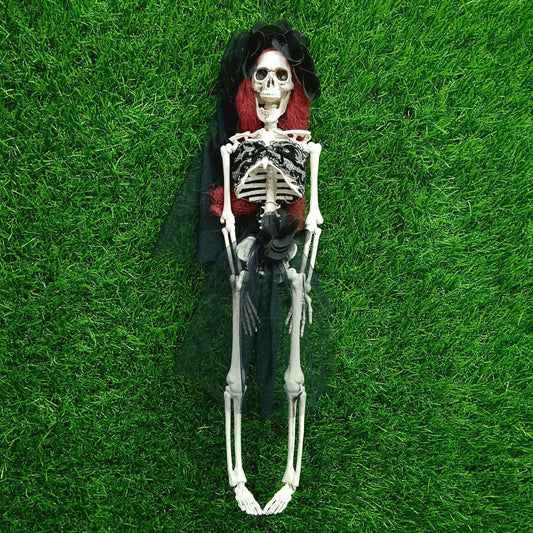 Black Dressed lady Skeleton Halloween