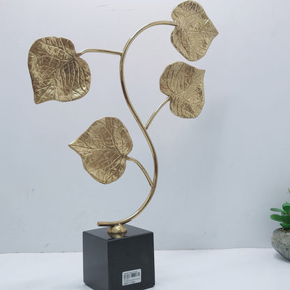 Autumn Leaves gold sculpture