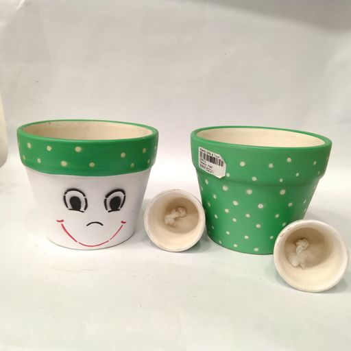 Terracota Ceramic Pot/Planter Without Plant for Garden Indoor Home & Outdoor in Green Ceramic pot