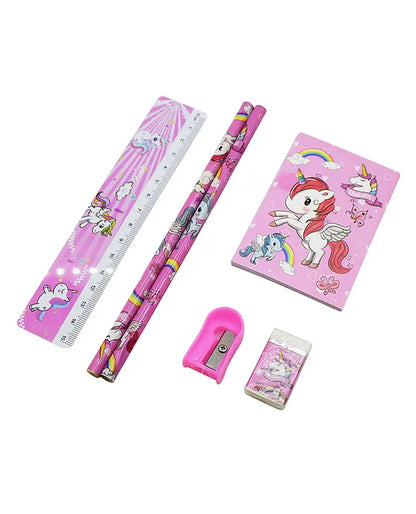 Girls Unicorn Theme Stationery Set pack for Birthday Return Gifts