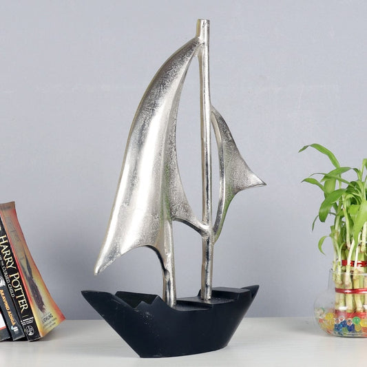 Dream Boat large Raw Silver finish aluminium Boat