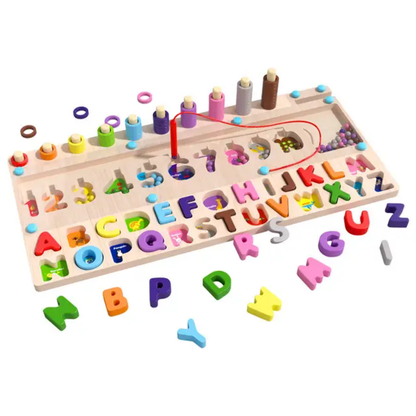 Wooden Bead Maze Educational Toy for Kids High Quality Montessori Color Recognition and Counting Puzzle Board For Kids