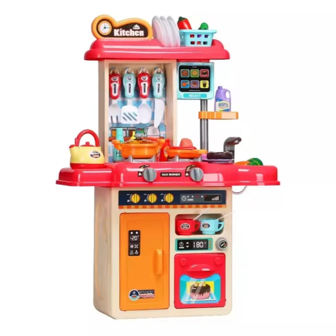 Large Kids Kitchen Set Food Pretend Play Cooking Play Set Kitchen Toys For Kids