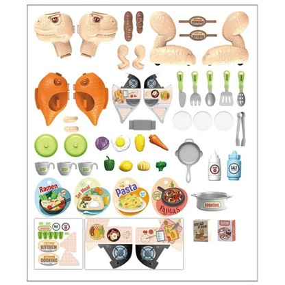Kids toys playhouse set kitchen cooking toys indoor play pretend toy for kids to encourage roleplay