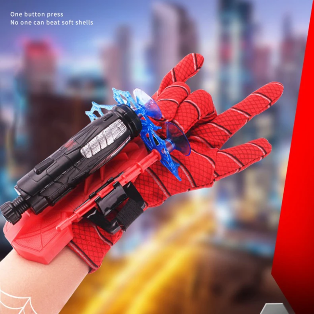 Kids Cosplay Super Hero Mitt Launcher Wrist Kids Toys of Spiderman Mitten Hero collection toy for kids 4 years above age Old