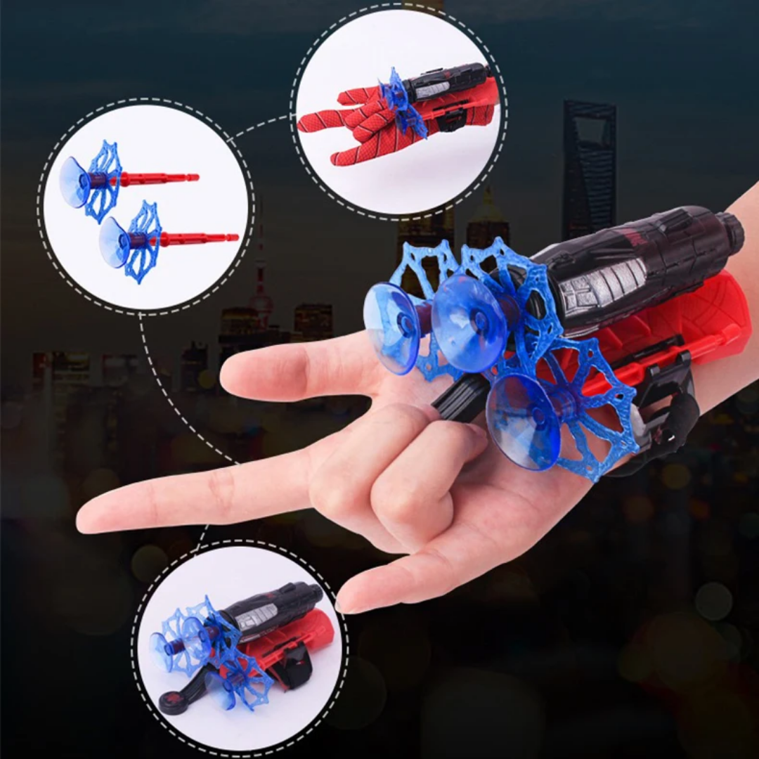 Kids Cosplay Super Hero Mitt Launcher Wrist Kids Toys of Spiderman Mitten Hero collection toy for kids 4 years above age Old