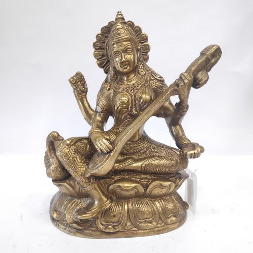 Brass saraswati idol