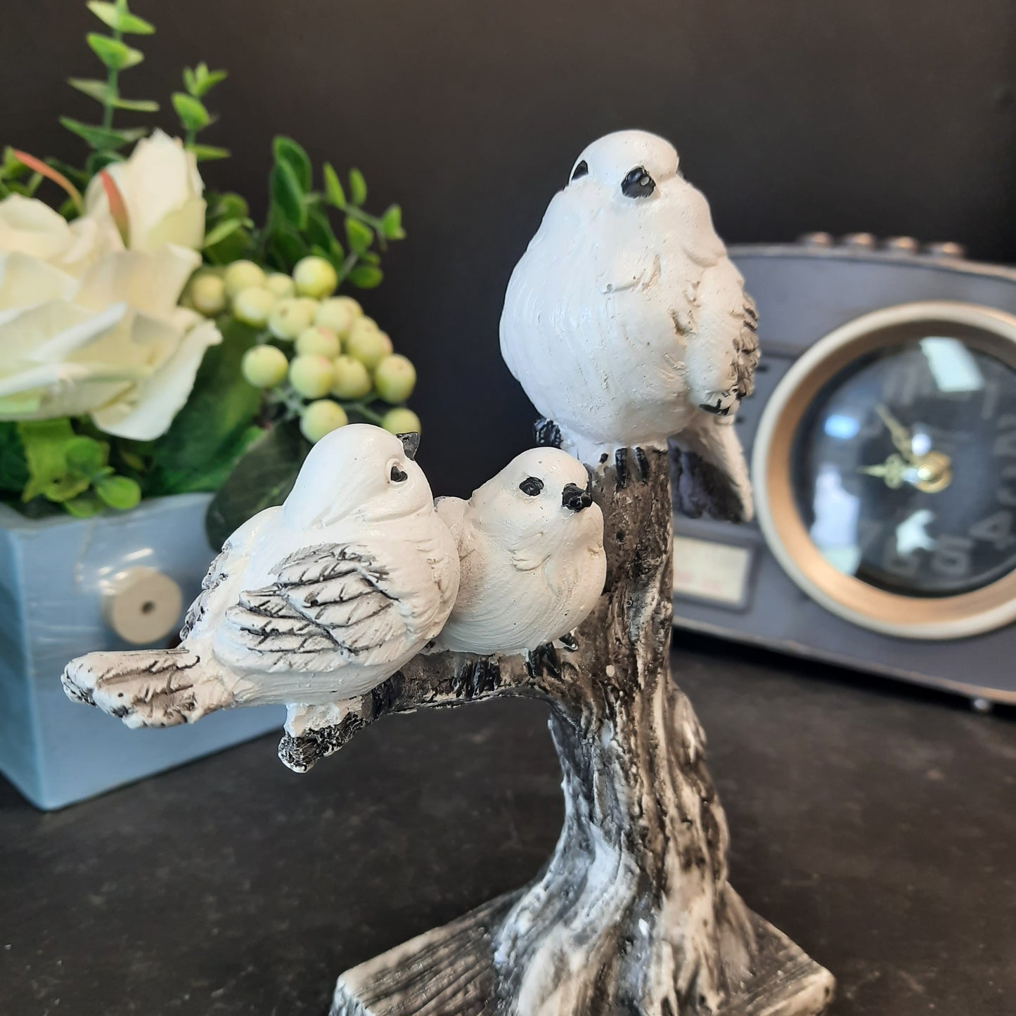 Doves seting on stem show piece