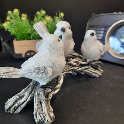 Dove seting on stem showpiece