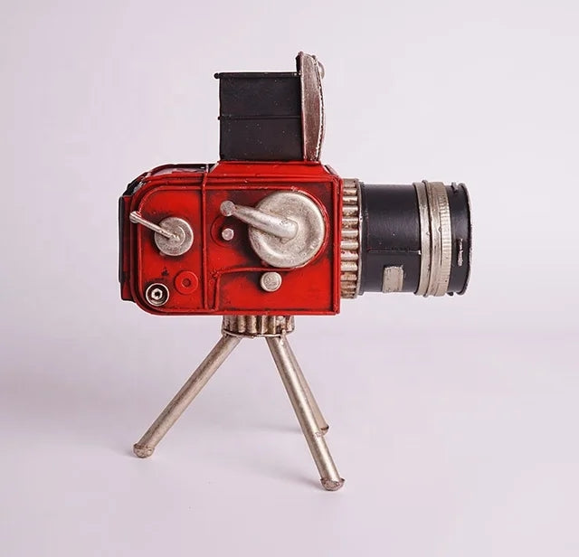 Vintage Decor Metal Craft Retro Antique Cine Projector Model Home Decoration Accessories