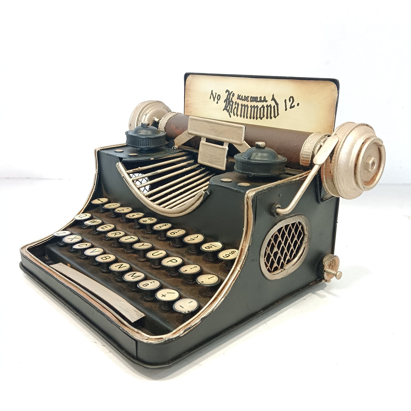 Vintage typewriter model metal craft showpiece