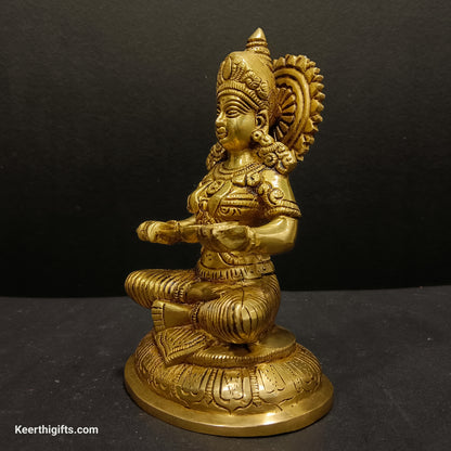 Annapurna Devi brass antique idol