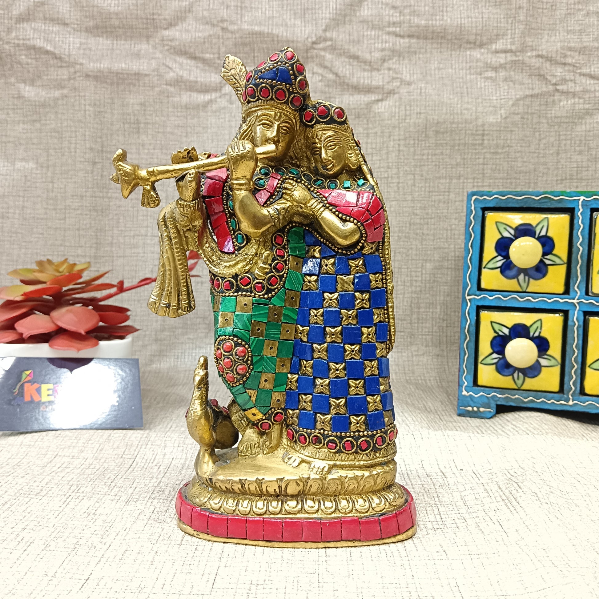 Brass Radha Krishna