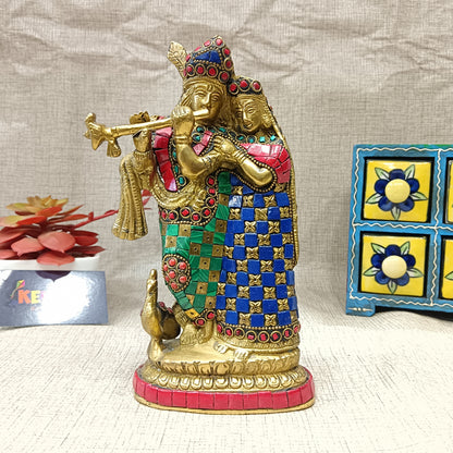 Brass Radha Krishna