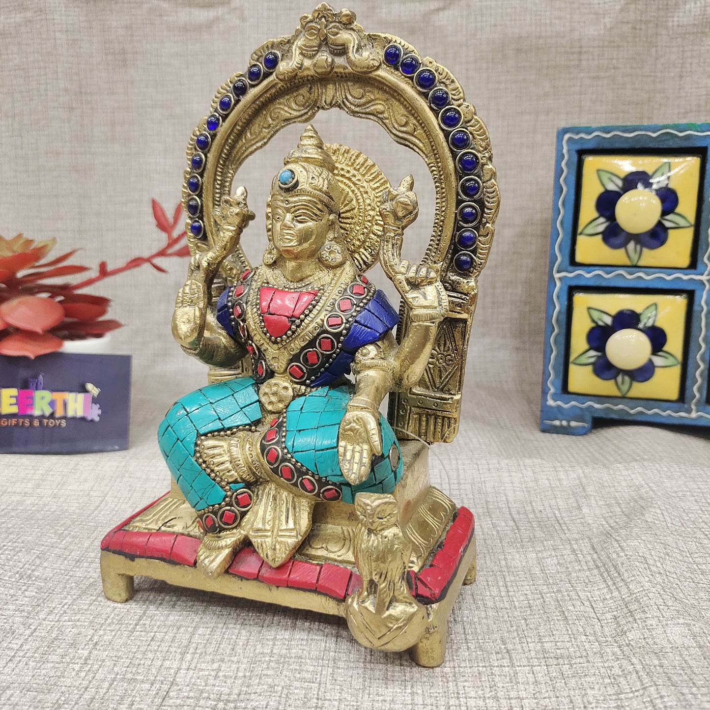 Lakshmi Devi Brass idol