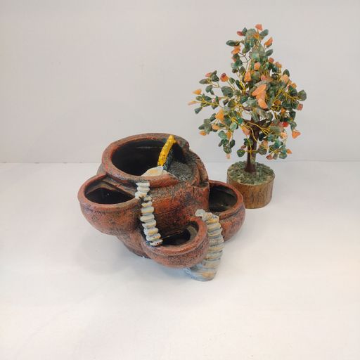 Succulent Herb Flower Basket Plant Pot Resin Succulent Plant Pot Vintage Multi Pot Planter Bonsai Container Resin Garden Pot Fairy House Home Decor