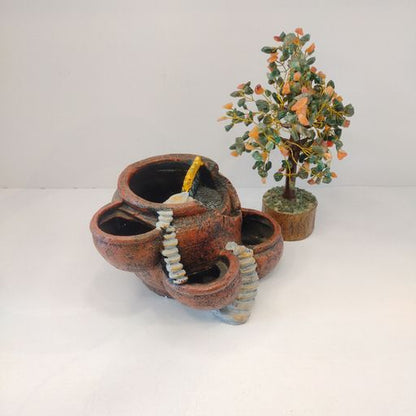 Succulent Herb Flower Basket Plant Pot Resin Succulent Plant Pot Vintage Multi Pot Planter Bonsai Container Resin Garden Pot Fairy House Home Decor