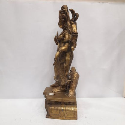Brass ardhanareswar idol