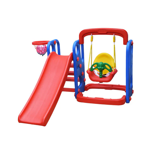 Super Senior Slide & Swing Combo With Basket ball Ring