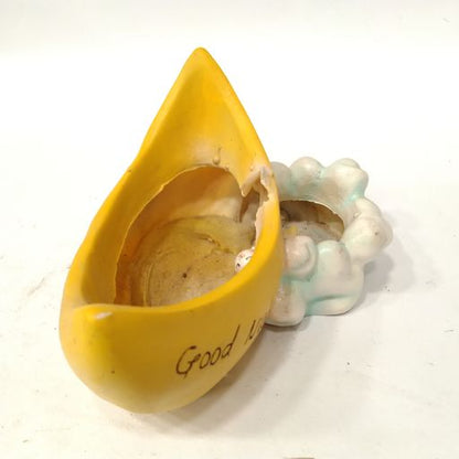 Dreamy Mood & Cloud Resin boat Flower Ceramic pot for home & office