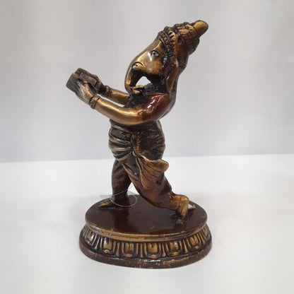 Brass ganesh idol