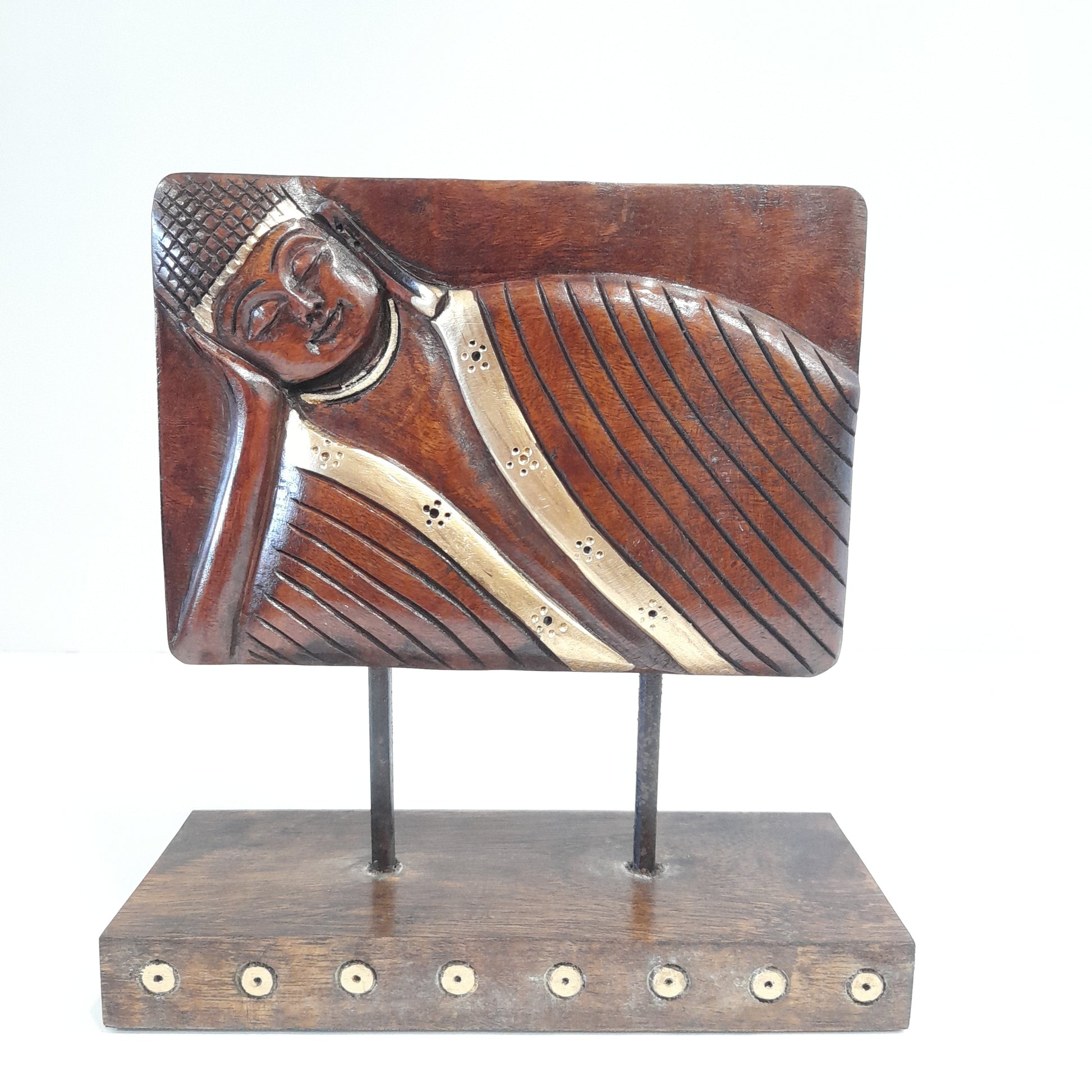 Wooden Gautham Buddha Eyes on Stand Oxod