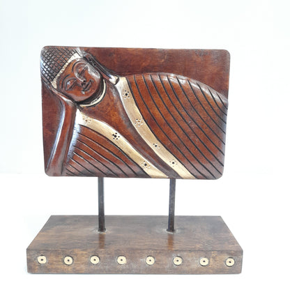 Wooden Gautham Buddha Eyes on Stand Oxod
